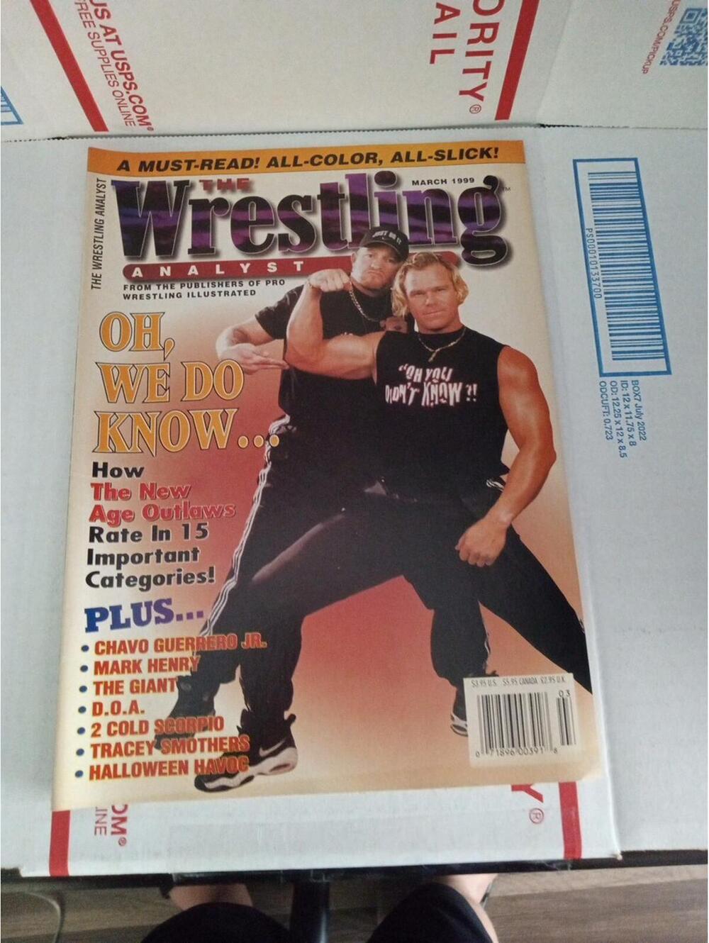 1999 March WRESTLING ANALYST Magazine VF 8.0 New Age Outlaws Cb 52
